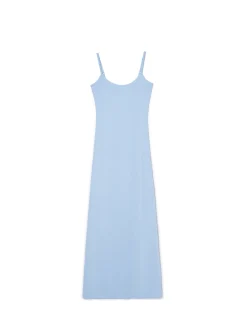 Niebieska sukienka maxi