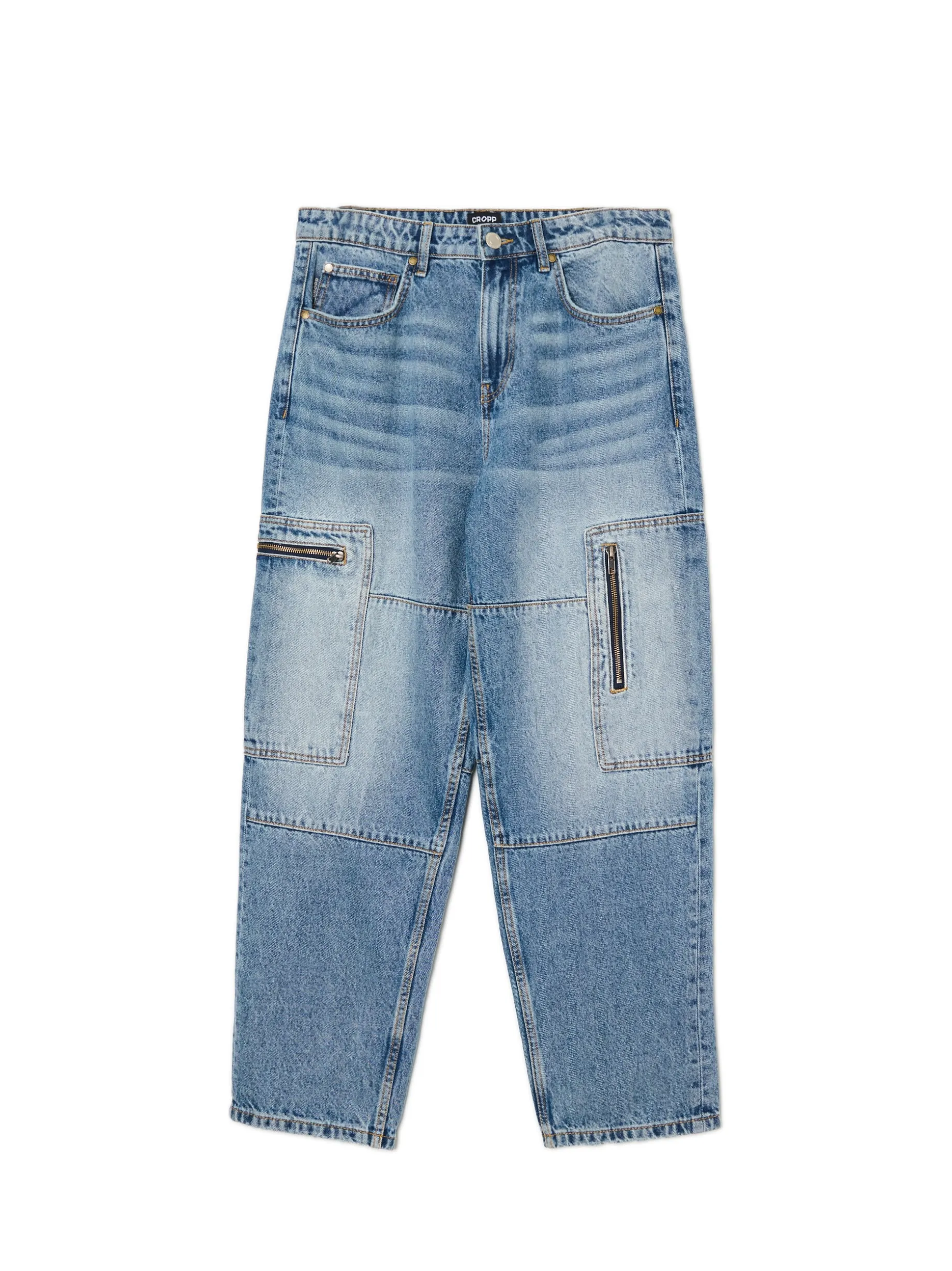 Niebieskie jeansy baggy balloon