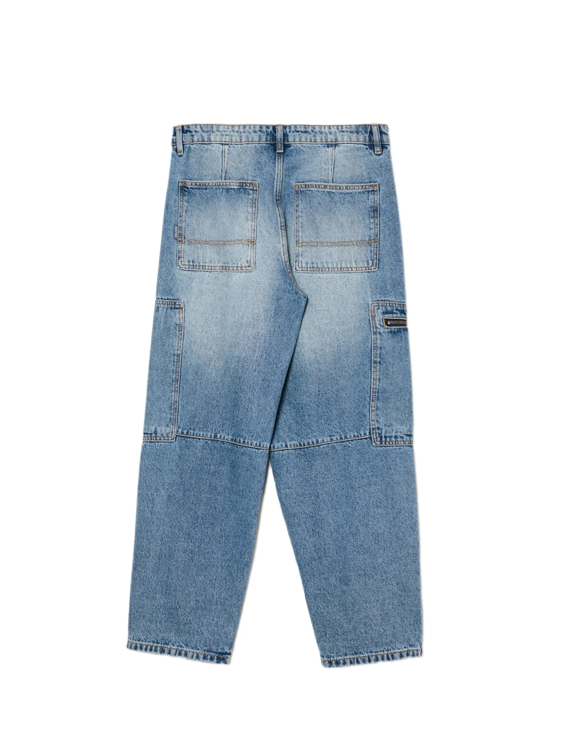 Niebieskie jeansy baggy balloon