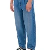 Niebieskie jeansy balloon baggy
