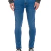 Niebieskie jeansy skinny