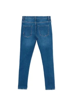 Niebieskie jeansy skinny