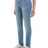 Niebieskie jeansy skinny z kieszeniami