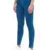 Niebieskie jeansy skinny push up