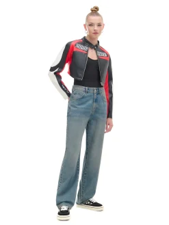 Niebieskie jeansy straight PETITE