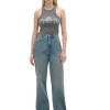 Niebieskie jeansy straight TALL