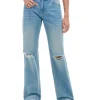 Niebieskie jeansy straight
