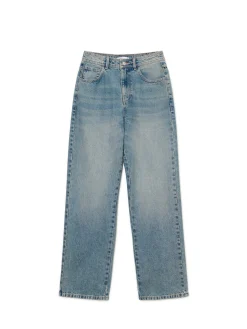 Niebieskie jeansy straight PETITE