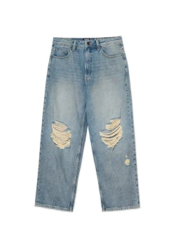 Niebieskie jeansy super baggy