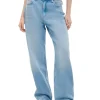 Niebieskie jeansy wide leg
