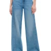 Niebieskie jeansy wide leg