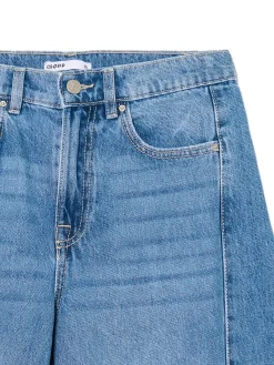 Niebieskie jeansy wide leg