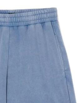 Niebieskie spodnie wide leg