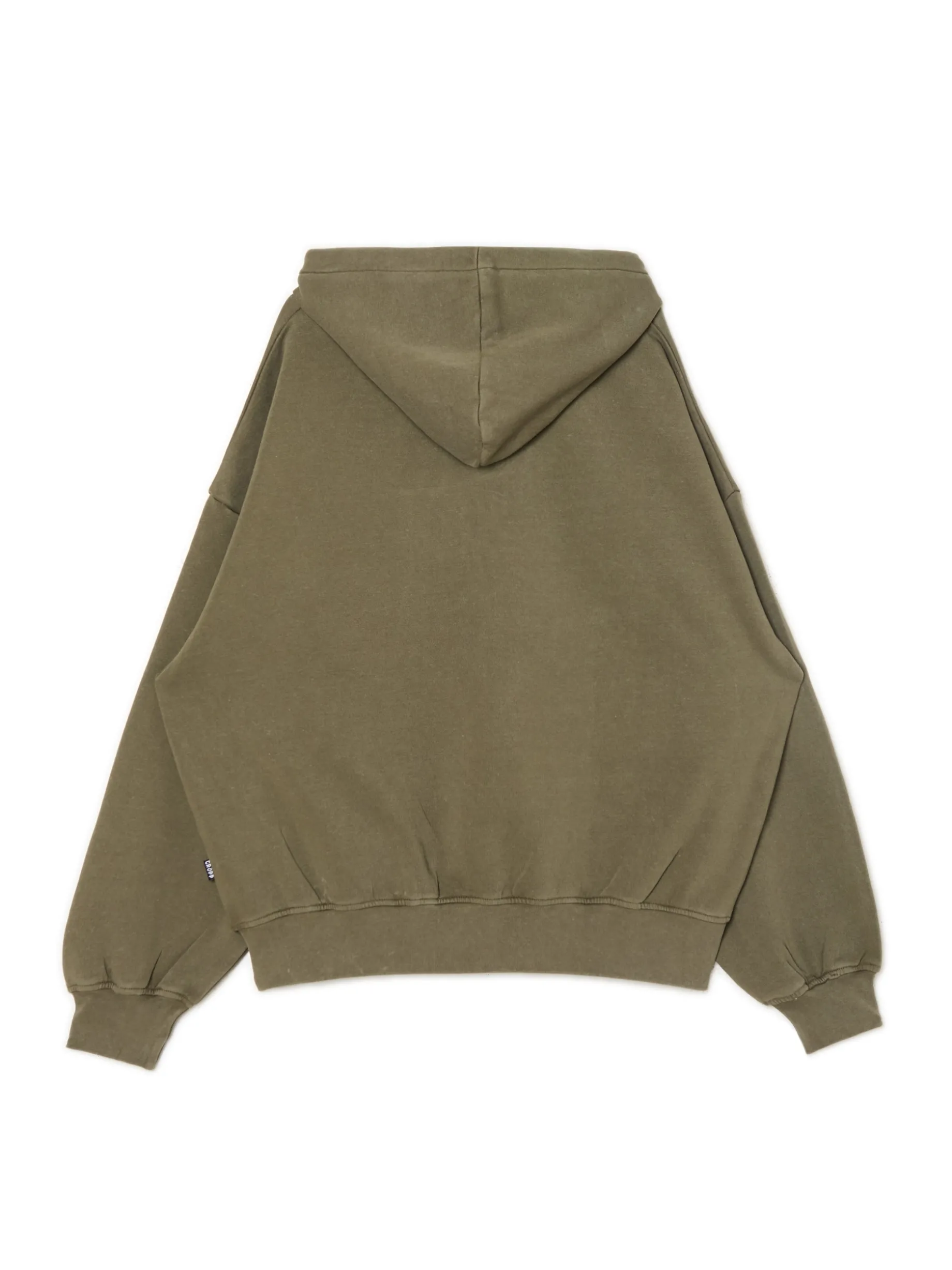 Oliwkowa bluza hoodie z naszywką UNISEX