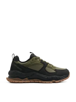 Oliwkowe sneakersy