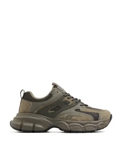 Oliwkowe sneakersy