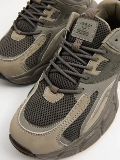 Oliwkowe sneakersy