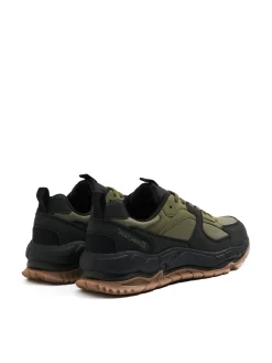 Oliwkowe sneakersy