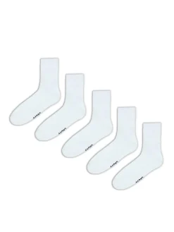 5 pack białych skarpet