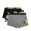 3 pack bokserek z kolorowym nadrukiem