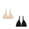 2 pack miękkich bawełnianych staników