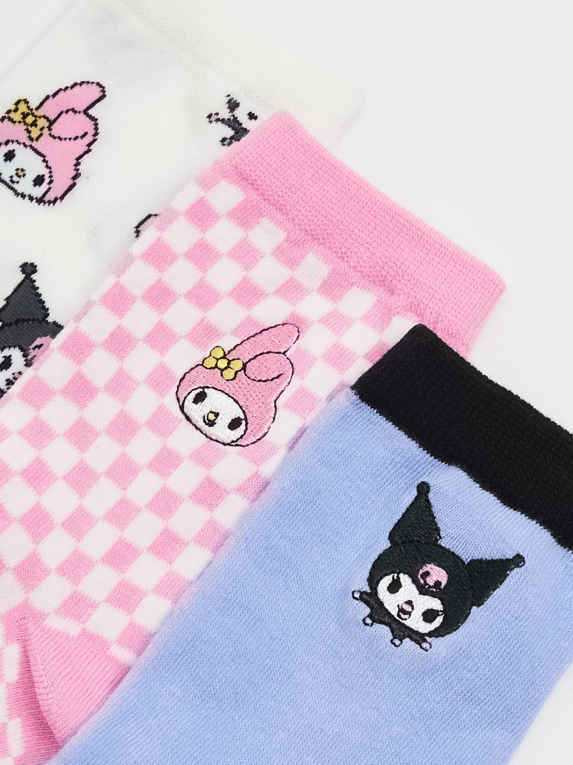 3 pack skarpet My Melody i Kuromi