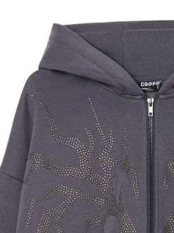 Rozpinana bluza z aplikacją