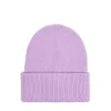 Różówa czapka beanie z dodatkiem wiskozy