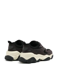 Sneakersy z elementami skórzanymi