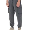 Solidne dresowe joggery regular z kieszeniami