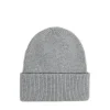 Szara czapka beanie z dodatkiem wiskozy