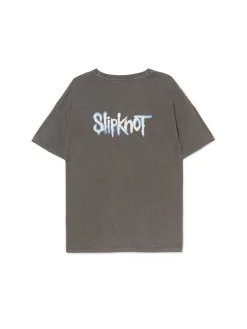 Szara koszulka z nadrukiem Slipknot