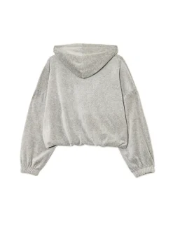 Szara krótka bluza boxy