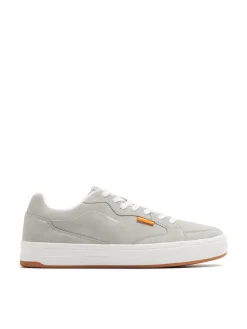 Szare buty sneakersy z grubą podeszwą