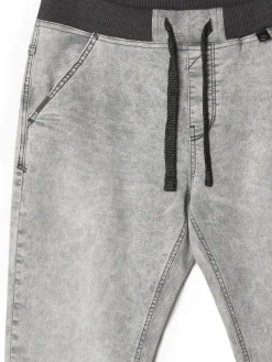 Szare jeansowe joggery