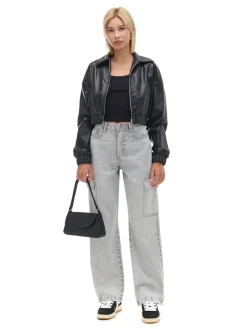 Szare jeansy baggy