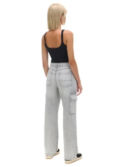Szare jeansy baggy