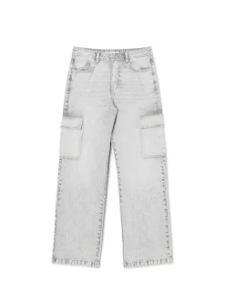 Szare jeansy baggy