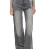 Szare jeansy retro wide leg