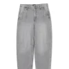 Szare jeansy skater