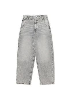Szare jeansy skater