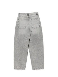Szare jeansy skater