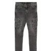 Szare jeansy skinny