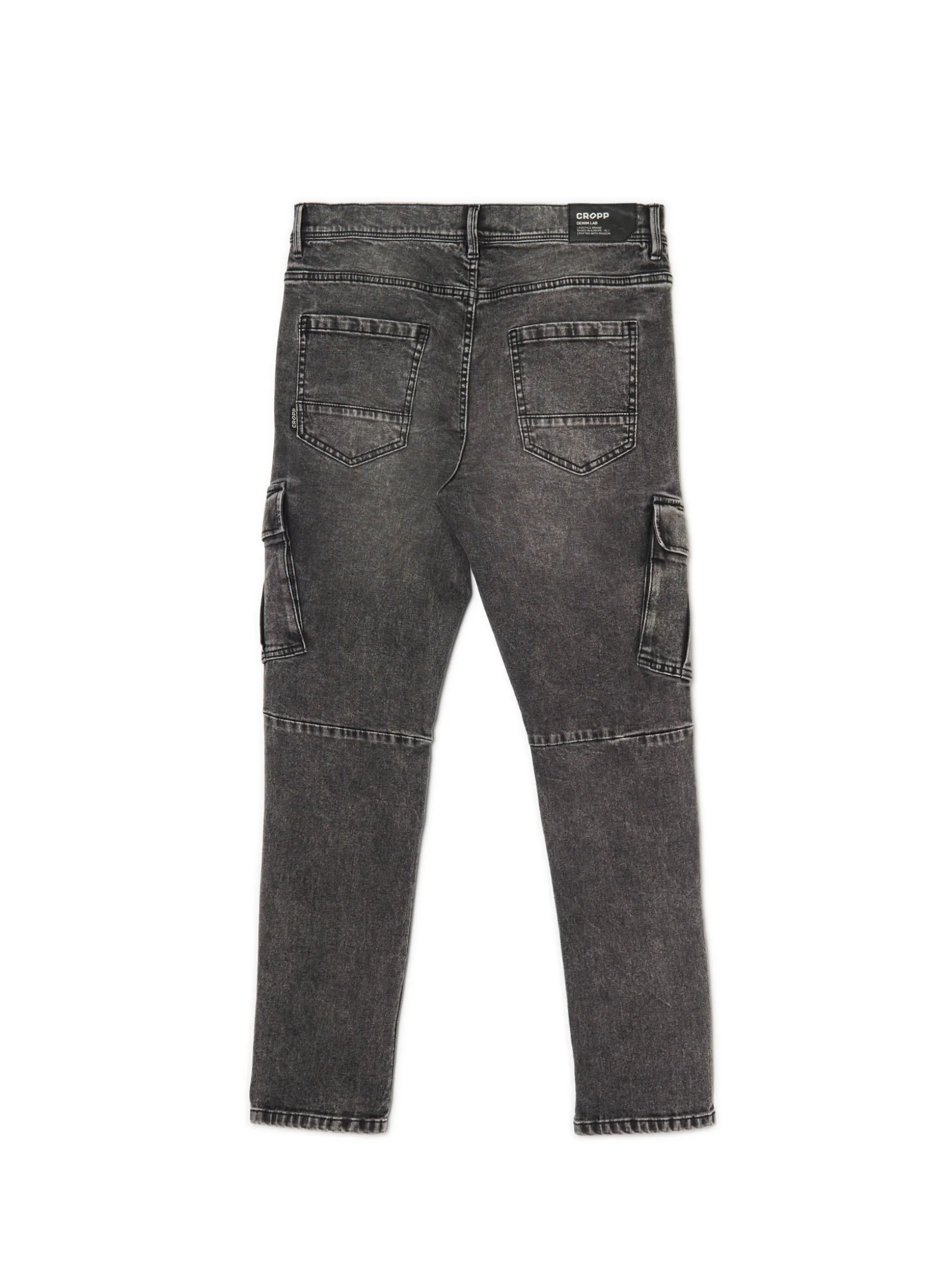 Szare jeansy skinny