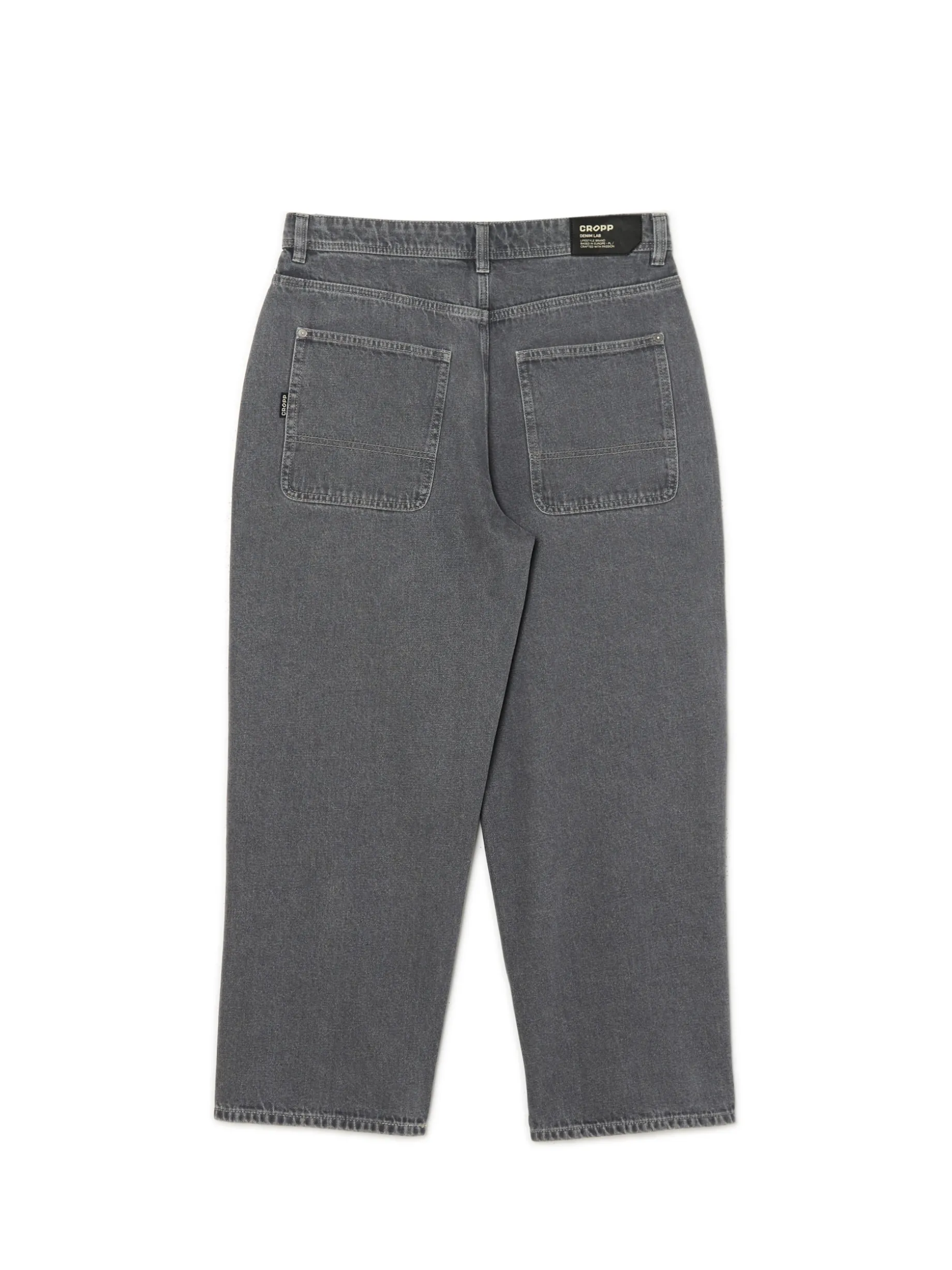 Szare super jeansy baggy