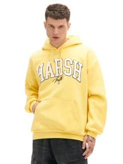 Żółta bluza z aplikacją UNISEX