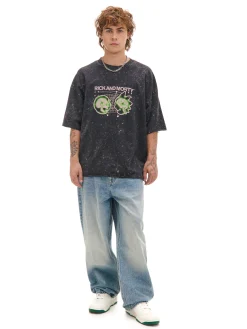 T-shirt z efektem sprania Rick i Morty