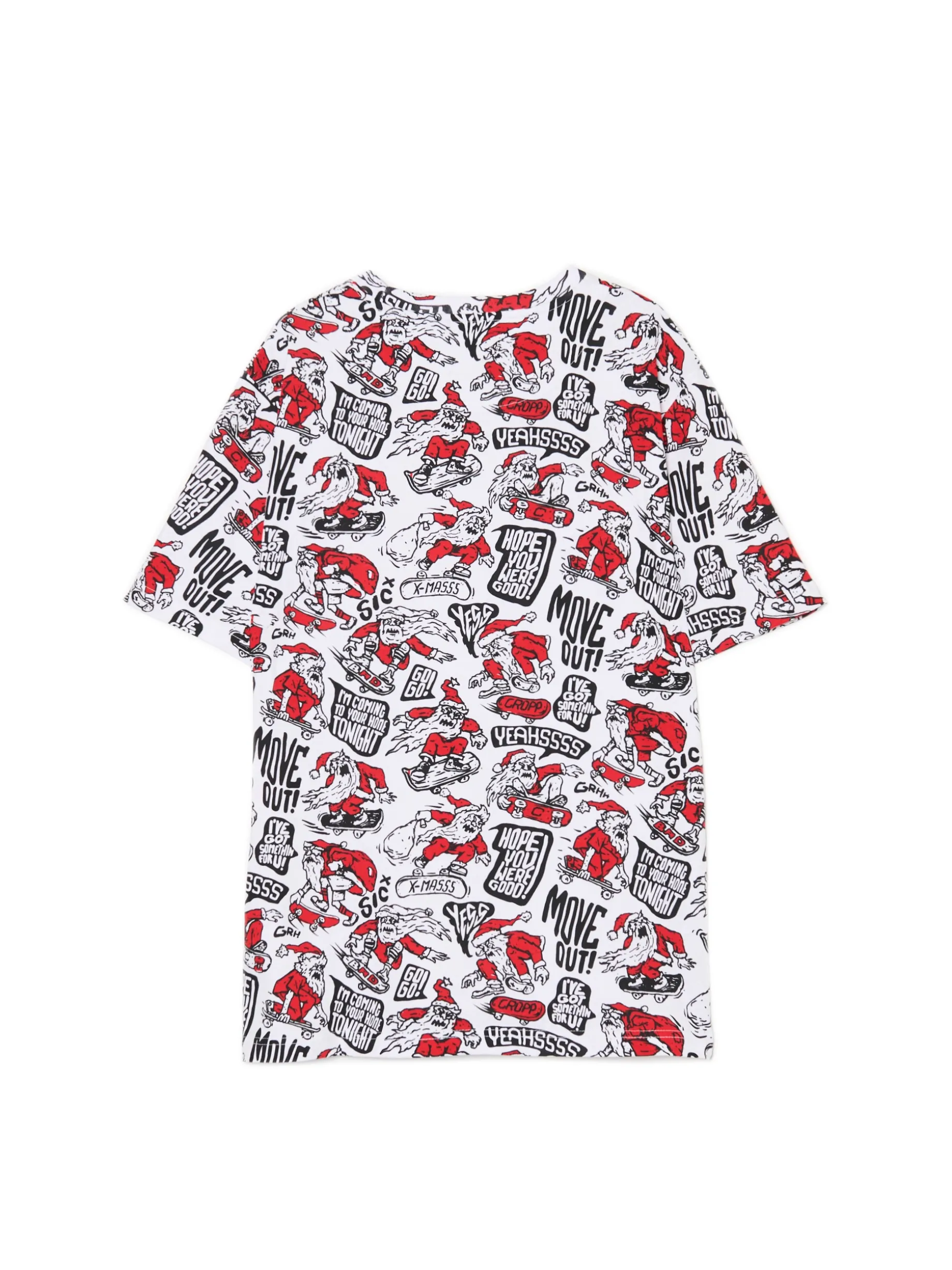 T-shirt z mikołajowymi skaterami
