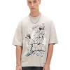 T-shirt z nadrukiem graffiti
