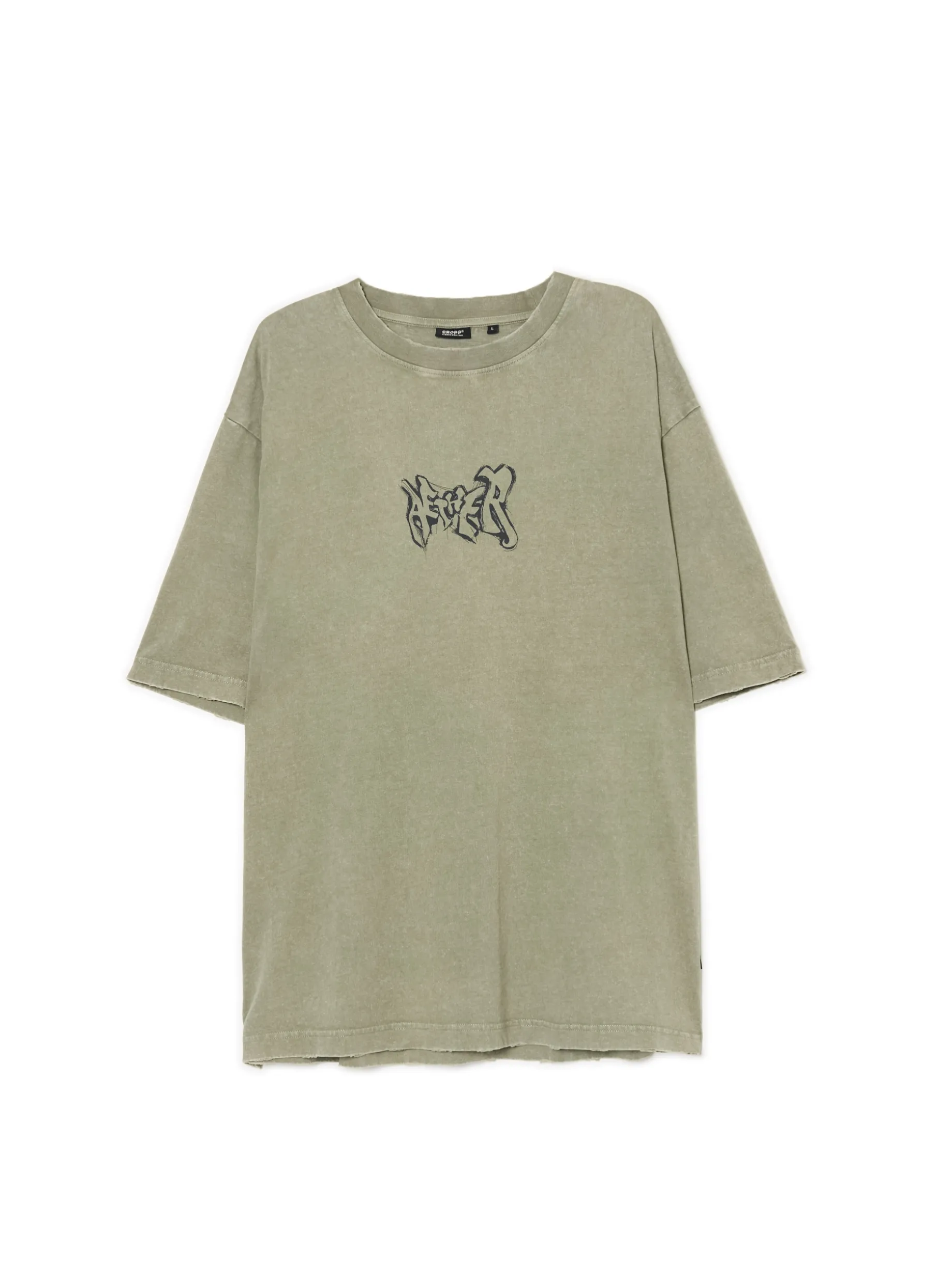 T-shirt z postrzępionymi brzegami
